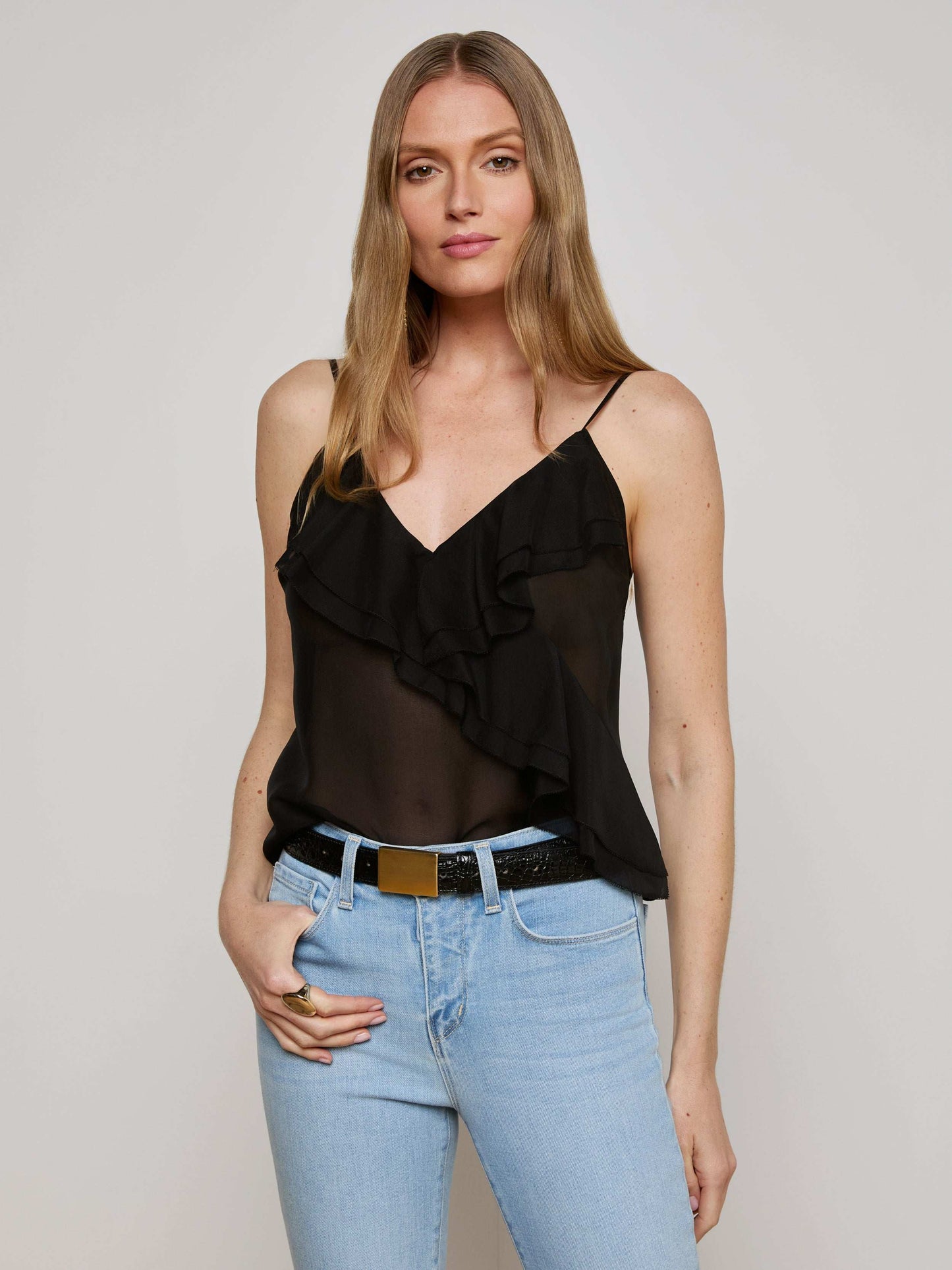 Erika Silk Chiffon Camisole