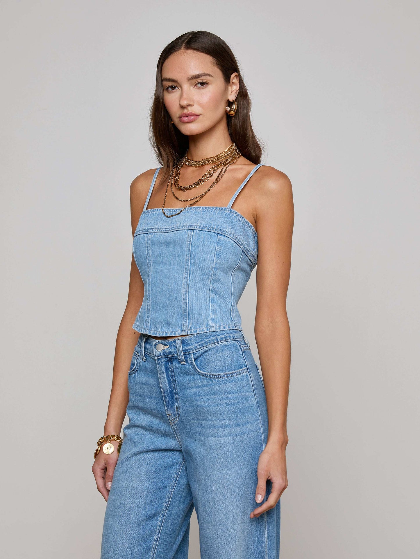 Arlin Denim Tank