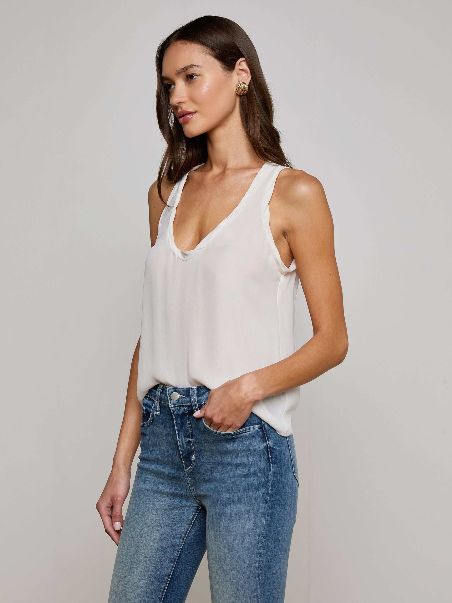 Trixi Silk Tank